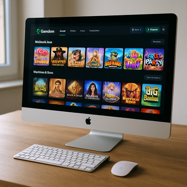 Gamdom - Interface Desktop - Design Intuitif